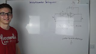 Invertierender Integrator  Inverting integrator  Elektrotechnik [upl. by Ttebroc]