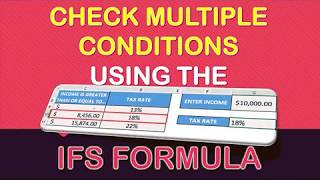 IFS Formula in Excel [upl. by Onabru]