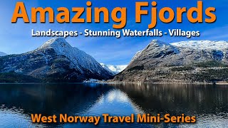 Fjords of Norway  Amazing Winter Landscapes  Stunning Waterfalls amp Villages [upl. by Corly]