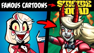 What if FAMOUS CARTOONS Were on the SUICIDE SQUAD P4 Stories amp Speedpaint [upl. by Daiz424]