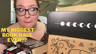 the biggest book haul ive ever done [upl. by Sokil94]