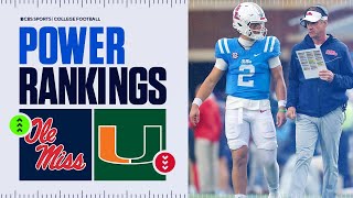 College Football Power Rankings Week 12 Ole Miss SURGES into the Top 10 Miami OUT of the TOP 15 [upl. by Tat]