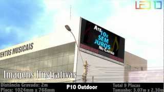 Painel de LED P10 Outdoor  LED10 [upl. by Kinimod130]