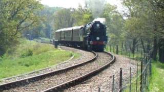 Bluebell Railway 34059 shortly after departing Horsted Keynes [upl. by Witt966]