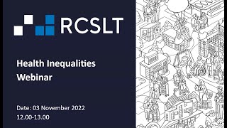 Health Inequalities Webinar  03 November 2022 [upl. by Bari]