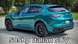 2024 Alfa Romeo Stelvio Quadrifoglio Review  The Best Drivers SUVCUV [upl. by Adahsar]