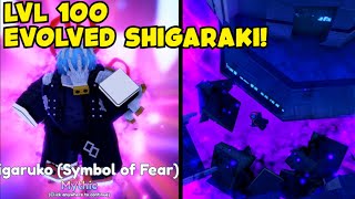 LVL 100 SHIGARAKI SYMBOL OF FEAR SHOWCASE IN ANIME ADVENTURES [upl. by Adamik]