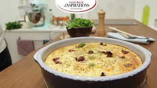 Recette Quiche sans pâte au Quinoa Gourmand à la ricotta amp au saumon  TIPIAK [upl. by Landers]