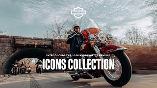 Introducing the 2024 HarleyDavidson HydraGlide Revival  Icons Motorcycle Collection [upl. by Alvie41]