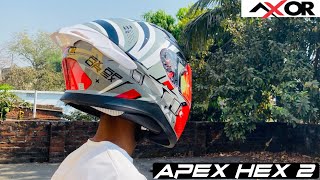 Finally My New Helmet Axor Apex Hex2 🤩 [upl. by Davie]