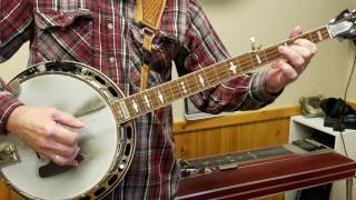 Learning Banjo D Scale with Rolls [upl. by Peppie]