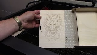 A couple trick for adding a dragon image into my living hinge dice box [upl. by Yllop]