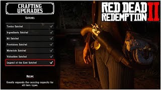 THE ULTIMATE GUIDE FOR CRAFTING ALL SATCHEL UPGRADES  Red Dead Redemption 2 Tips amp Tricks [upl. by Einnaoj]