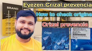 Eyezen Crizal Prevencia  crizal Eyezen vs Prevencia  how to check original Crizal Prevencia Lenses [upl. by Eelirak686]