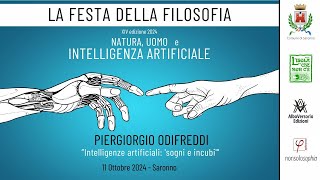 Piergiorgio Odifreddi con Erasmo Silvio Storace  Intelligenze artificiali sogni e incubi [upl. by Hnilym]