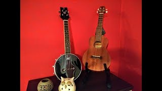 BanjoUkulele OUBJ100SBK vs Ukulele GUC1 [upl. by Courcy604]