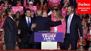 BREAKING NEWS Trump Invites Don Jr Tiffany Eric And Their Spouses On Stage At PA Rally [upl. by Eelaroc703]