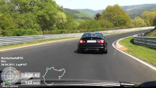 Mini Cooper S R53 Works vs M3 E46 Nordschleife 2442011 [upl. by Reel]