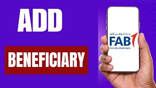 How To add beneficiary in FAB For Online money transfer in UAE [upl. by Akinehs]