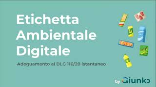 LEtichetta Digitale by Giunko soluzione innovativa per letichettatura ambientale [upl. by Odraccir]