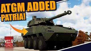 War Thunder  SERVER UPDATE FALARIC ATGM added to the PATRIA amp CV90105 amp MORE [upl. by Inalaeham]