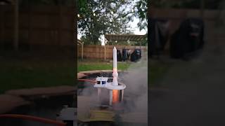 Worlds smallest highthrust rocket 3 inch10 mm diameter chamber rocket modelrockets testlaunch [upl. by Lokim635]