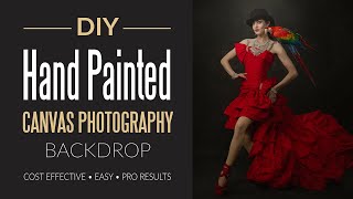 DIY Hand Painted Canvas Backdrop for Photography Studio like Oliphant [upl. by Yung]