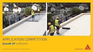 Sarnafil® ATBitumen  Application competition [upl. by Odo54]