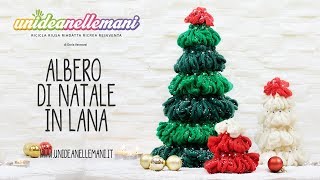 Come fare un albero di Natale in lana tutorial [upl. by Eentruok270]