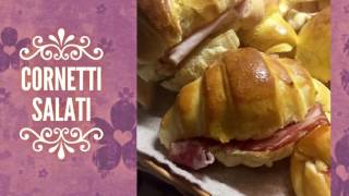 Cornetti salati senza latte  No milk salty croissant eng sub [upl. by Oremo]