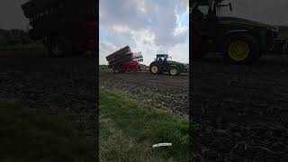 From stubble to planting  Thurlow Farms Quadtrac johndeere horsch farming agriculture tractor [upl. by Stout]