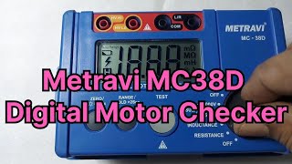 Metravi MC38D Digital Motor Checker with Inductance Resistance checker [upl. by Romney]