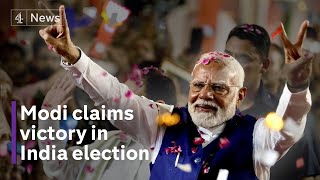 India Election Modi wins but BJP shocked by loss of majority [upl. by Ninette625]