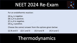 For an endothermic reaction A qp is negative B △rH is positive C △rH is negative D qp is ve [upl. by Peoples]