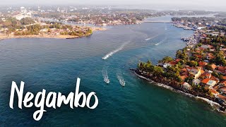 Negombo Bay from the sky  Sri Lanka visitsrilanka [upl. by Boggers]