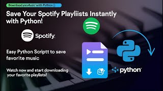 Download Spotify Playlists Instantly with Python 🎵📥 [upl. by Weixel]