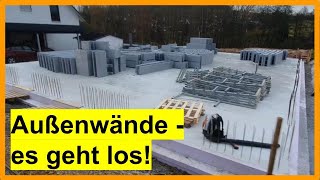 15a Außenwände selber bauen DIY EG  Es geht los [upl. by Seiuqram]