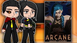 Arcane Villains React To Jinx  Gacha react [upl. by Park]