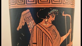 Greek Pottery  Red Figure Vase with Artemis amp Apollo  360° Video [upl. by Oakes]