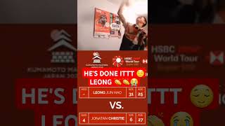 WATCH THE MOMENT WHEN LEONG JUN HAO 🇲🇾 MADE PERSONAL CAREER HISTORY IN JAPAN 😍🥰😭😀 BadmintonMalaysia [upl. by Llehcear522]