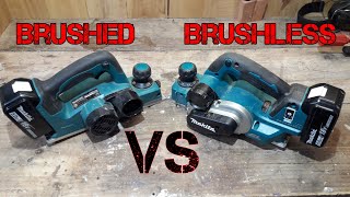 18v Makita Brushless Planer VS Makita Brushed Planer DKP181 \ XPK02 Review [upl. by Iatnohs]