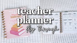 Teacher Planner Flip Through 2023  Happy Planner DIY Inserts [upl. by Gambell936]