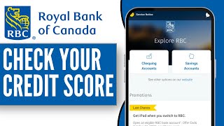 How to Check Your Credit score on RBC Online Banking  RBC Bank Mobile App Credit Score 2024 [upl. by Arahsat503]