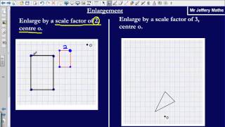 Enlargement by a scale factor Edexcel GCSE Maths [upl. by Mikkanen]