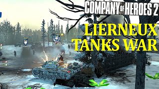 War games  COH2  Lierneux tanks war tankgames wargames companyofheroes2 [upl. by Malony]