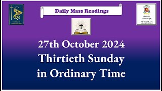 Daily Mass Readings 27th October 2024 [upl. by Sancho]