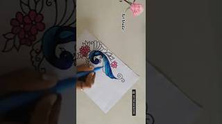 😍😲Dont miss💡 this beautiful Peacock Project Design🦚😍 Project Work Designs viral shorts [upl. by Hahsia]