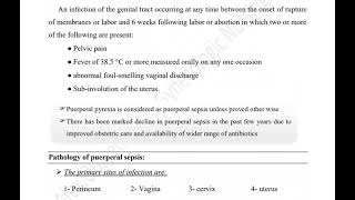 Puerperal Sepsis [upl. by Isyak]