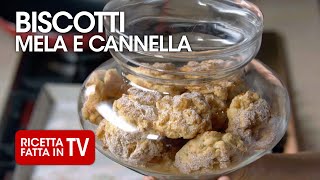 BISCOTTI MELE E CANNELLA di Benedetta Rossi  Ricetta TV Fatto in Casa per Voi [upl. by Nosniv840]