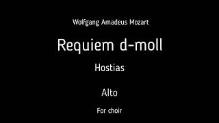 ChoirchΓ³r WA Mozart  Requiem dmoll  Hostias  Alto  score [upl. by Otrebilif138]